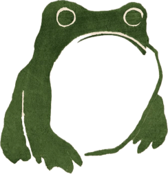 OVIO’s mascot: a green frog drawn with simple Japanese-style lines.