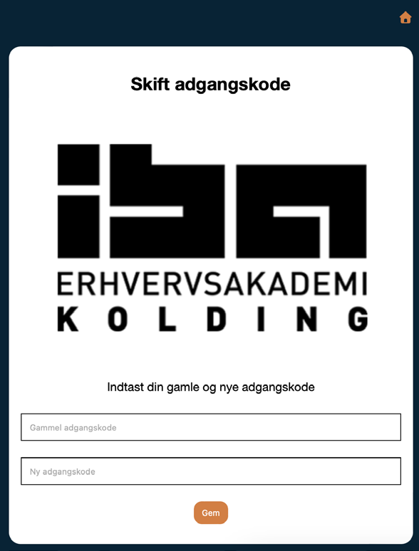 The fake IBA login page asking for the old and new password.